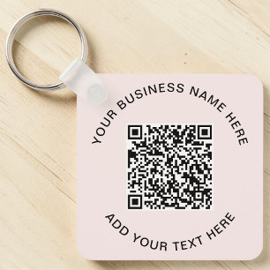 Porte-clés Code QR Rose Promotionnel