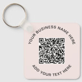 Porte-clés Code QR Rose Promotionnel (Recto)