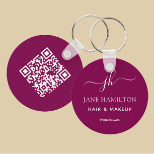 Porte-clés Code QR rouge Entreprise promotionnelle