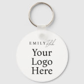 Porte-clés Code QR scannable pour entreprise moderne simple (Recto)