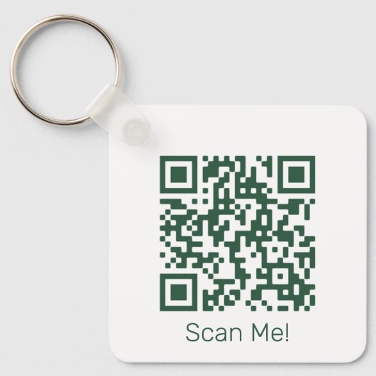 Porte-clés Code QR - Téléchargez votre propre code QR (Recto)