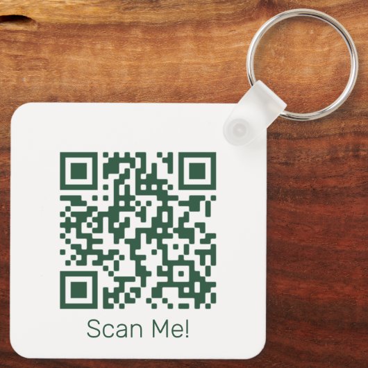 Porte-clés Code QR - Téléchargez votre propre code QR (Verso)