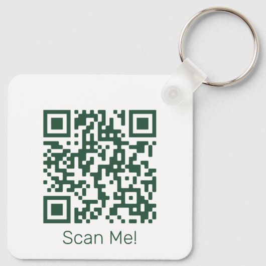 Porte-clés Code QR - Téléchargez votre propre code QR (Dos)