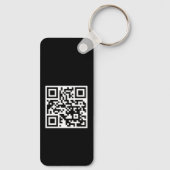 Porte-clés Code QR uniquement Porte - clé de rectangle long m (Verso)