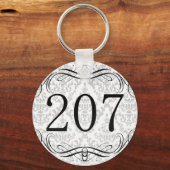 Porte-clés Code régional 207 (Recto)