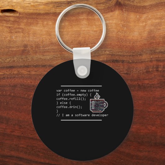 Porte-clés Coder Developer Venin (Recto)