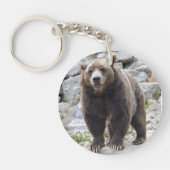 Porte-clés Codiak Bear Standing on a Rock (Devant)
