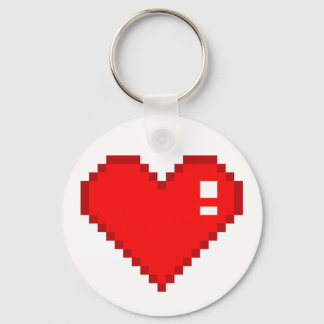 Porte-clés Coeur 8 bits