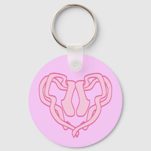 Porte-clés Coeur à chlipper de ballet (Recto)