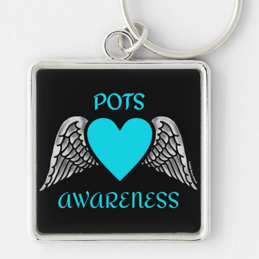Porte-clés Coeur/ailes...POTS Porte - clé (Devant)