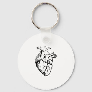 Porte-clés Cœur Anatomique Art en Ligne Vintage