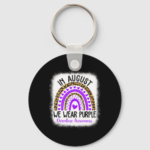 Porte-clés Coeur Août Nous Portons Violet Overdose Sensibilis
