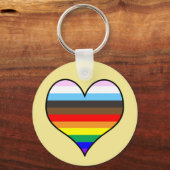 Porte-clés Coeur arc-en-ciel (Recto)