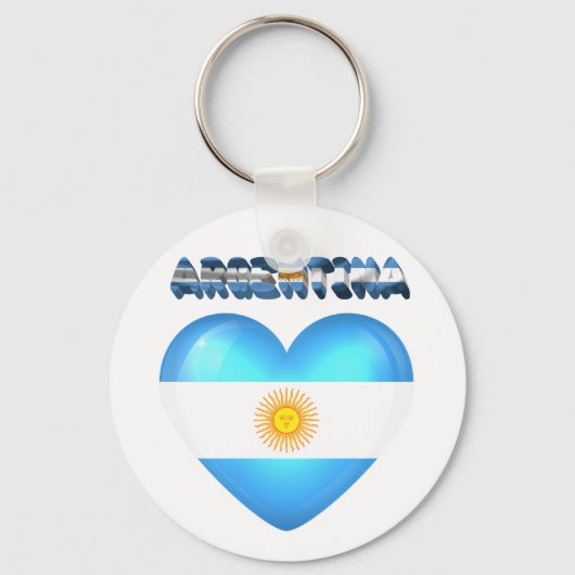 Porte-clés Coeur argentin (Recto)