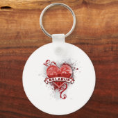 Porte-clés Coeur Biélorussie (Recto)