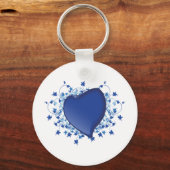 Porte-clés Coeur bleu (Recto)