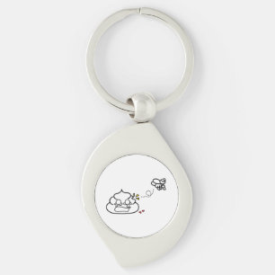 Porte-clés Coeur brisé Poop - Brootsch le PooPoo
