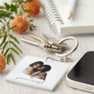 Porte-clés Coeur Brut Minimaliste - Vous En Êtes Assez -