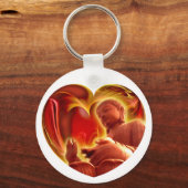 Porte-clés Coeur BUDDHA (Recto)