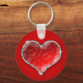 Porte-clés Coeur cristal (Recto)