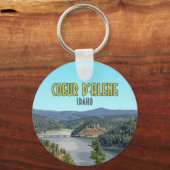 Porte-clés Coeur d’Alene Idaho Souvenir (Recto)