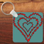 Porte-clés Coeur d'amour (Recto)