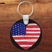 Porte-clés Coeur dans les couleurs du drapeau (Recto)