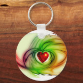 Porte-clés Coeur d'art moderne, cadeaux motifs d'amour chic p (Recto)