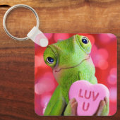 Porte-clés Cœur de Caméléon (Amour toi) (Recto)