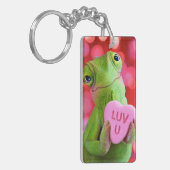 Porte-clés Cœur de Caméléon (Je t'aime) (Devant gauche)