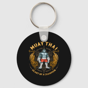 Porte-clés Cœur de champion - Kickboxing et Muay Thai Tra