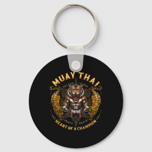 Porte-clés Cœur de championne - Kickboxing et Muay Thai fémin