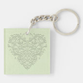 Porte-clés Coeur de chaux (Dos)