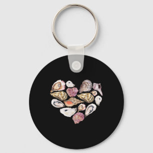 Porte-clés Cœur de coquillage Été Vibes Croisière plage Vacan