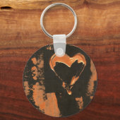 Porte-clés Coeur de cuivre liquide (Recto)