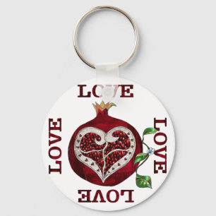 Porte-clés Cœur de Grenade AMOUR Saint-Valentin
