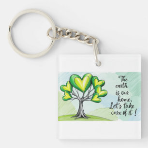 Porte-clés Coeur de la nature - Protégeons notre monde !