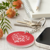 Porte-clés Coeur de l'espace et de la Science (Devant droit)