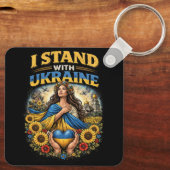 Porte-clés Cœur de l'Ukraine (Verso)