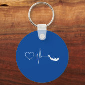 Porte-clés Coeur de natation (Recto)