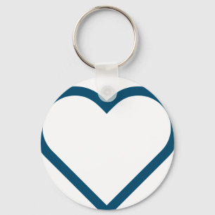 Porte-clés Coeur de nom personnalisé