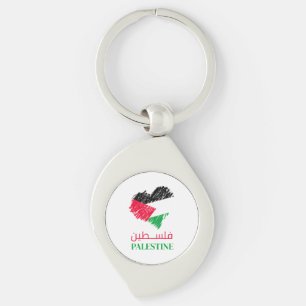 Porte-clés Coeur de Palestine