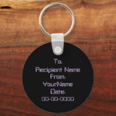 Porte-clés Cœur de pixel mignon "Vous êtes ma notification pr (Verso)