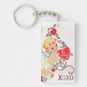 Porte-clés Coeur de rouge de xoxo d'ange