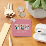 Porte-clés Coeur de script mignon moderne multi photo meilleu<br><div class="desc">Coeur de script mignon moderne multi photo meilleurs amis triptyque cadeau</div>