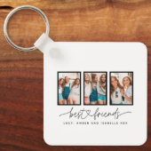 Porte-clés Coeur de script mignon moderne multi photo meilleu (Recto)