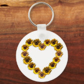 Porte-clés Coeur de tournesol (Recto)