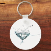 Porte-clés coeur d'eau (Recto)