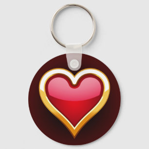 PORTE-CLÉS COEUR D'OR CADÉ