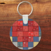 Porte-clés Coeur du conteneur d'expédition (Recto)